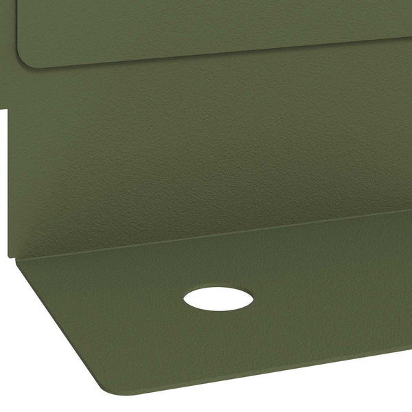 Nurmireunus 30 kpl 102 x 4 x 4 cm Teräs Oliivinvihreä