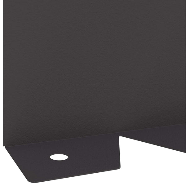 Nurmireunus 10 kpl 102 x 10 x 4 cm Teräs Musta