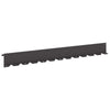 Nurmireunus 20 kpl 102 x 10 x 4 cm Teräs Musta