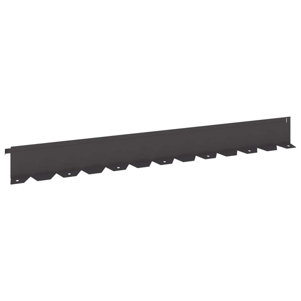 Nurmireunus 20 kpl 102 x 10 x 4 cm Teräs Musta