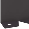 Nurmireunus 30 kpl 102 x 10 x 4 cm Teräs Musta