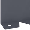 Nurmireunus 20 kpl 102 x 10 x 4 cm Teräs Antrasiitti