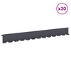 Nurmireunus 30 kpl 102 x 10 x 4 cm Teräs Antrasiitti