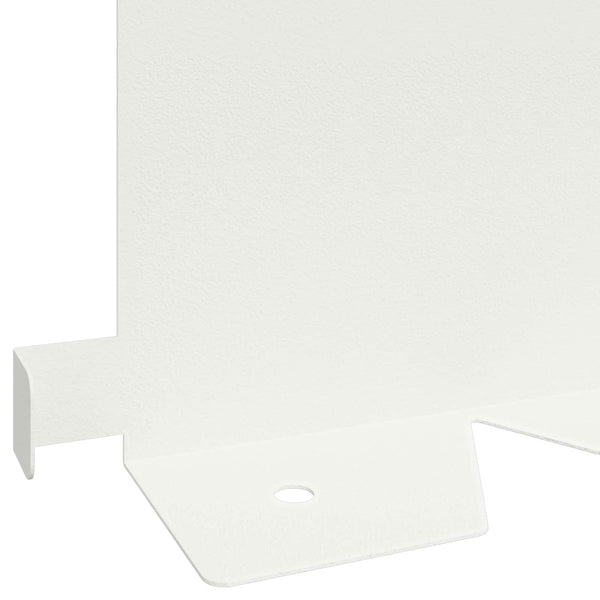 Nurmireunus 10 kpl 102 x 15 x 4 cm Teräs valkoinen