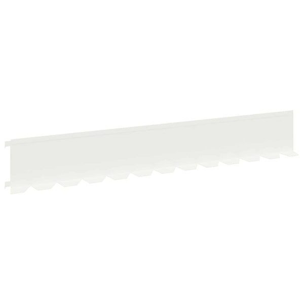 Nurmireunus 10 kpl 102 x 15 x 4 cm Teräs valkoinen