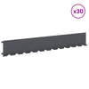 Nurmireunus 30 kpl 102 x 15 x 4 cm Teräs Antrasiitti