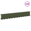 Nurmireunus 20 kpl 102 x 15 x 4 cm Teräs Oliivinvihreä
