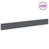 Nurmireunus 50 kpl 100 x 12 cm Teräs Antrasiitti