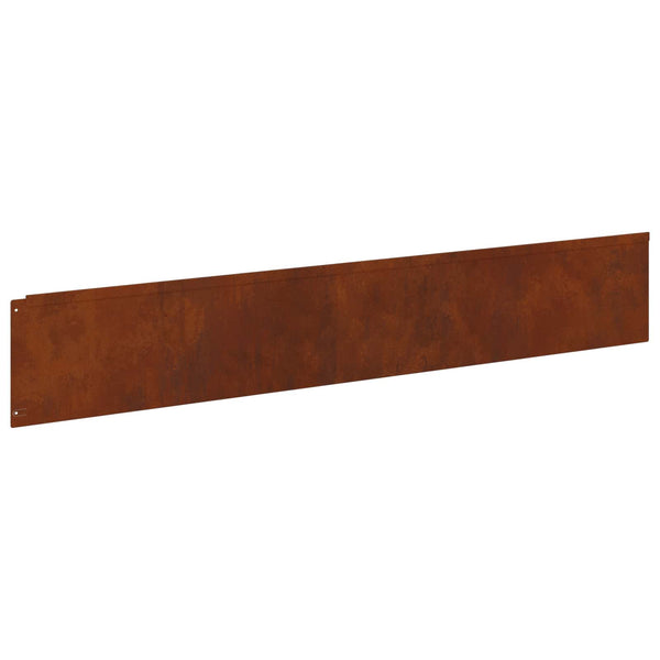 Nurmireunus 10 kpl 100 x 18 cm Teräs Ruosteinen