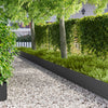 Nurmireunus 10 kpl 100 x 22 cm Teräs Musta