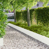 Nurmireunus 10 kpl 100 x 22 cm Teräs valkoinen