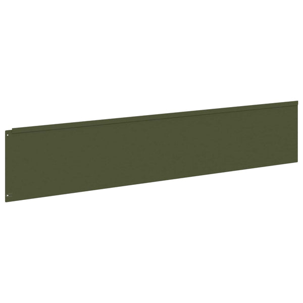 Nurmireunus 10 kpl 100 x 22 cm Teräs Oliivinvihreä