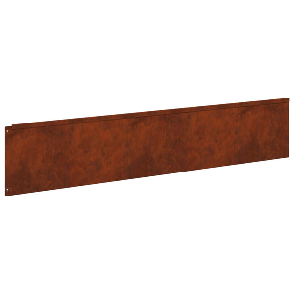 Nurmireunus 10 kpl 100 x 22 cm Teräs Ruosteinen