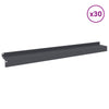 Nurmireunus 30 kpl 100 x 10 x 8 cm Teräs Antrasiitti