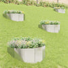 Nurmireunus 4 kpl 100 x 45 cm Teräs Hopea