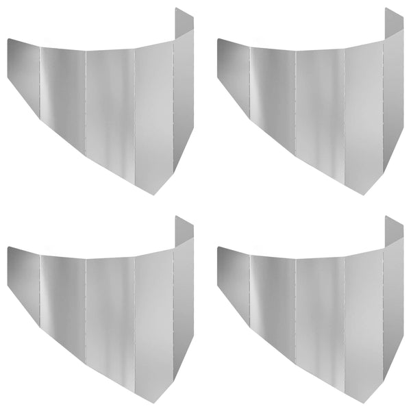 Nurmireunus 4 kpl 100 x 45 cm Teräs Hopea