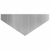 Nurmireunus 4 kpl 100 x 45 cm Teräs Hopea