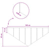 Nurmireunus 4 kpl 100 x 45 cm Teräs Ruosteinen