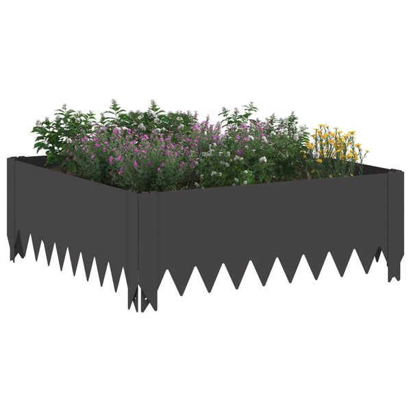 Nurmireunus 60 x 60 x 20 cm Teräs Musta