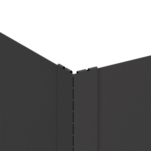 Nurmireunus 4 kpl 60 x 60 x 20 cm Teräs Musta