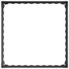 Nurmireunus 4 kpl 60 x 60 x 20 cm Teräs Musta