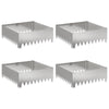Nurmireunus 4 kpl 60 x 60 x 20 cm Teräs Hopea
