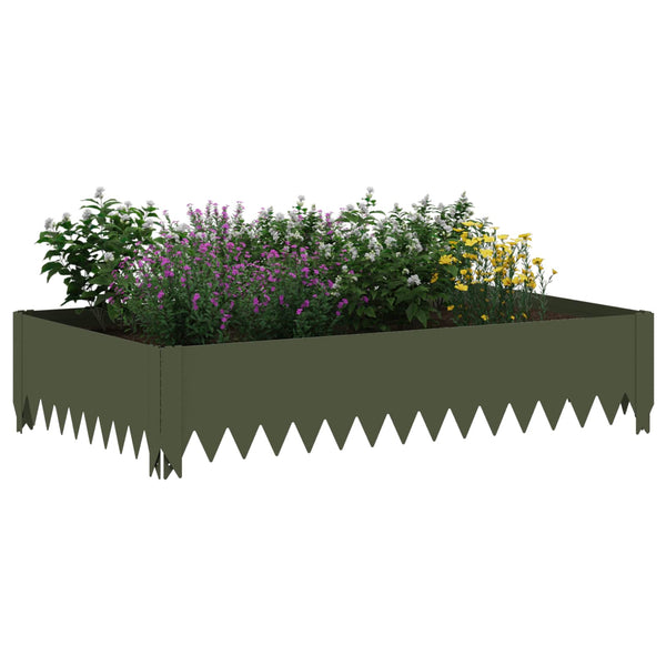 Nurmireunus 100 x 60 x 20 cm Teräs Oliivinvihreä