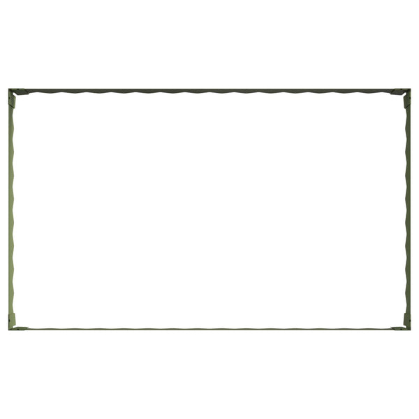 Nurmireunus 4 kpl 100 x 60 x 20 cm Teräs Oliivinvihreä