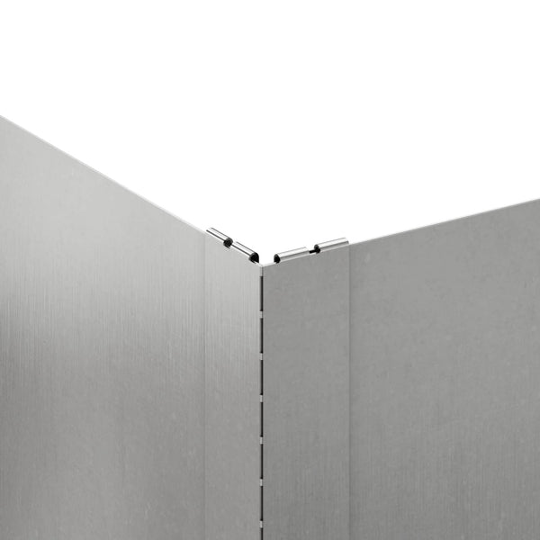 Nurmireunus 4 kpl 100 x 60 x 20 cm Teräs Hopea