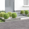 Nurmireunus 4 kpl 100 x 60 x 20 cm Teräs Hopea