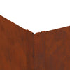 Nurmireunus 100 x 60 x 20 cm Teräs Ruosteinen