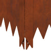 Nurmireunus 4 kpl 100 x 60 x 20 cm Teräs Ruosteinen