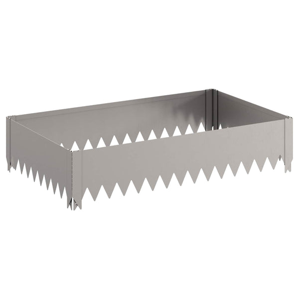 Nurmireunus 4 kpl 100 x 60 x 20 cm Teräs Ruosteinen