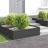 Nurmireunus 4 kpl 100 x 60 x 35 cm Teräs Musta