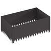 Nurmireunus 4 kpl 100 x 60 x 35 cm Teräs Musta