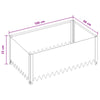 Nurmireunus 4 kpl 100 x 60 x 35 cm Teräs Musta