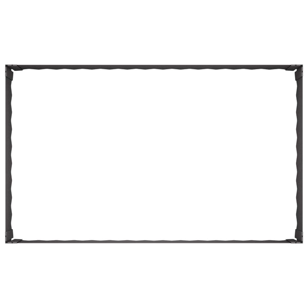 Nurmireunus 4 kpl 100 x 60 x 35 cm Teräs Musta