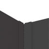 Nurmireunus 4 kpl 100 x 100 x 35 cm Teräs Musta