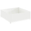Nurmireunus 4 kpl 100 x 100 x 35 cm Teräs valkoinen