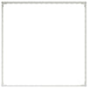Nurmireunus 4 kpl 100 x 100 x 35 cm Teräs valkoinen