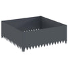 Nurmireunus 100 x 100 x 35 cm Teräs Antrasiitti