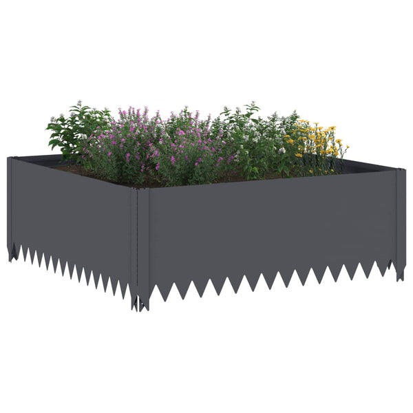 Nurmireunus 100 x 100 x 35 cm Teräs Antrasiitti