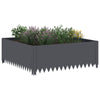 Nurmireunus 4 kpl 100 x 100 x 35 cm Teräs Antrasiitti
