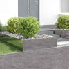 Nurmireunus 4 kpl 100 x 100 x 35 cm Teräs Hopea