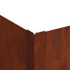 Nurmireunus 4 kpl 100 x 100 x 35 cm Teräs Ruosteinen