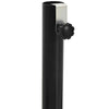 Puolikas aurinkovarjon tukirunko Musta Teräs for 32-38 mm Pole