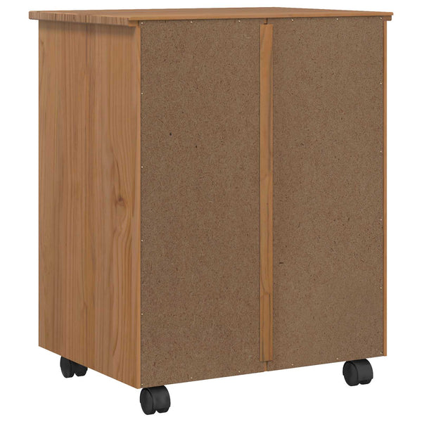 Rullakaappi laatikoilla CORONA Täysi mänty ja engineered-wood