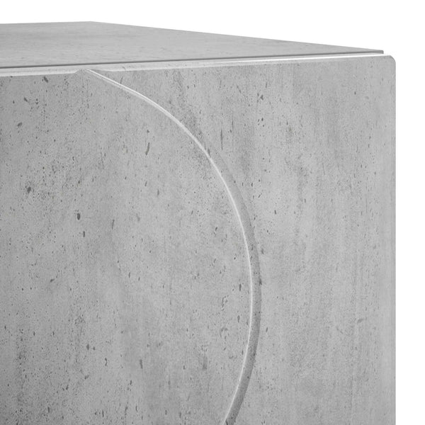 Yöpöytäkaappi 2 kpl Betoninharmaa 33,5 x 34,5 x 50 cm
