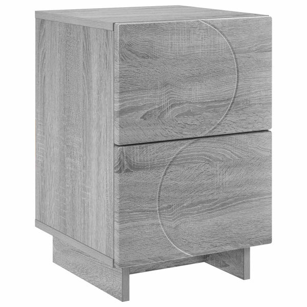 Yöpöytäkaappi Harmaa Sonoma 33,5 x 34,5 x 50 cm Tekninen puu