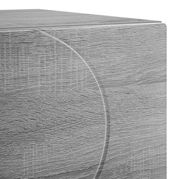 Yöpöytäkaappi 2 kpl Harmaa Sonoma 33,5 x 34,5 x 50 cm